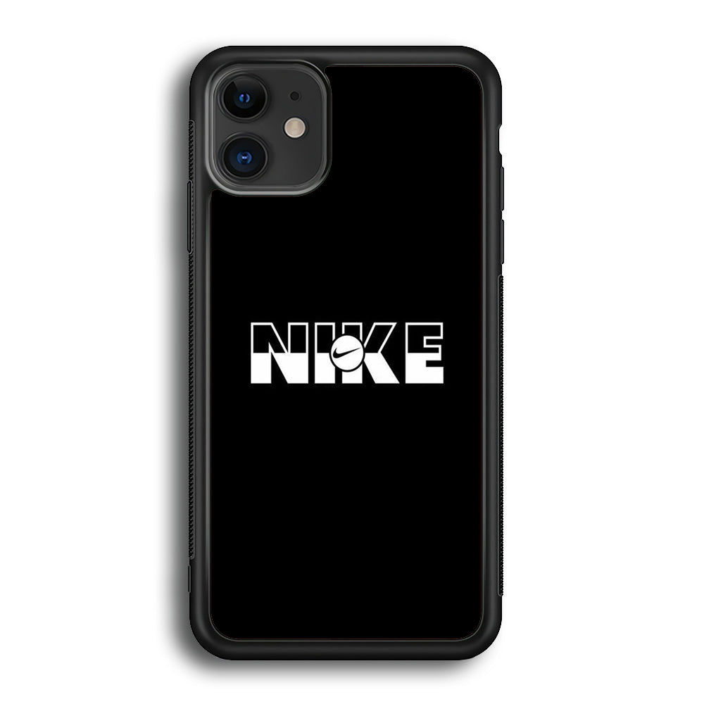 Nike Black Simple iPhone 12 Case