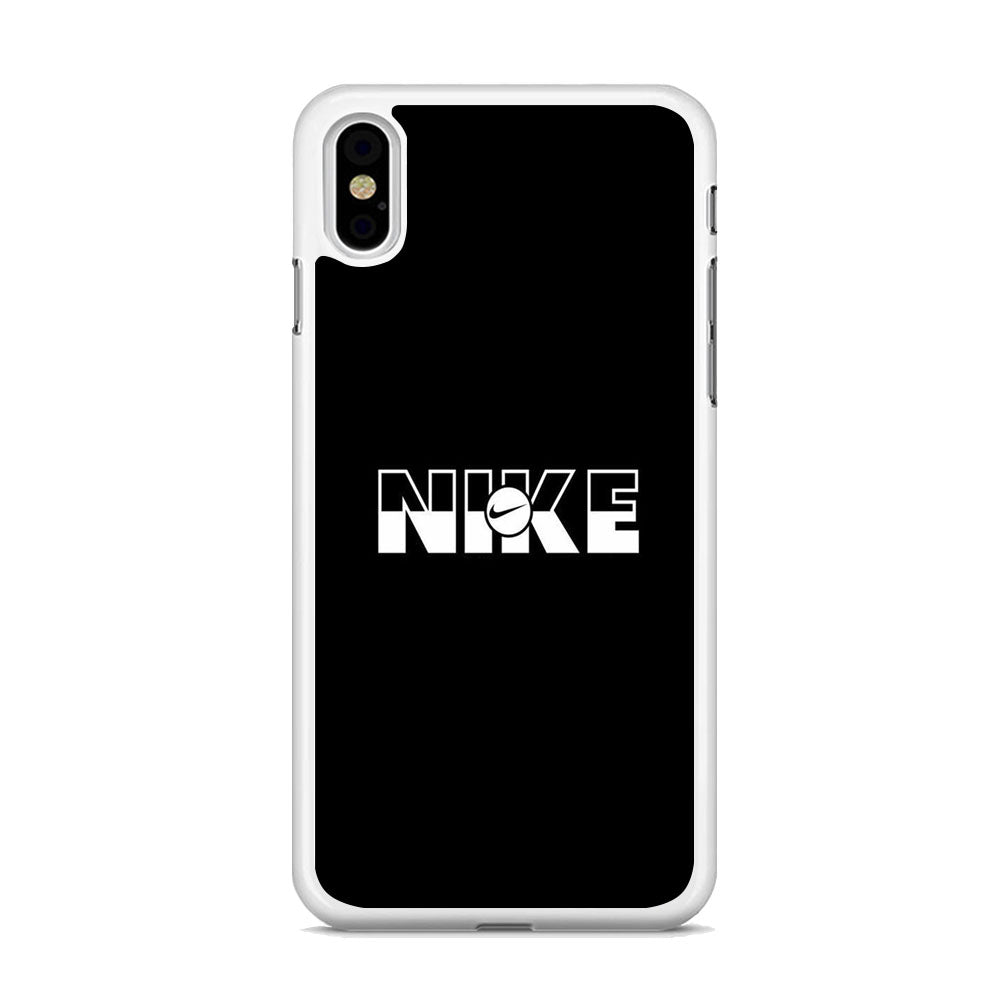 Nike Black Simple iPhone Xs Max Case