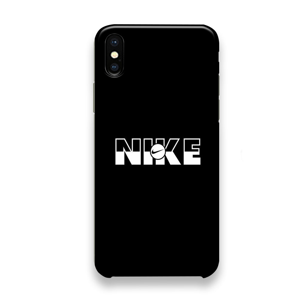 Nike Black Simple iPhone Xs Max Case