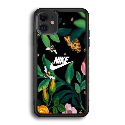 Nike Floral Frame Painting iPhone 12 Case