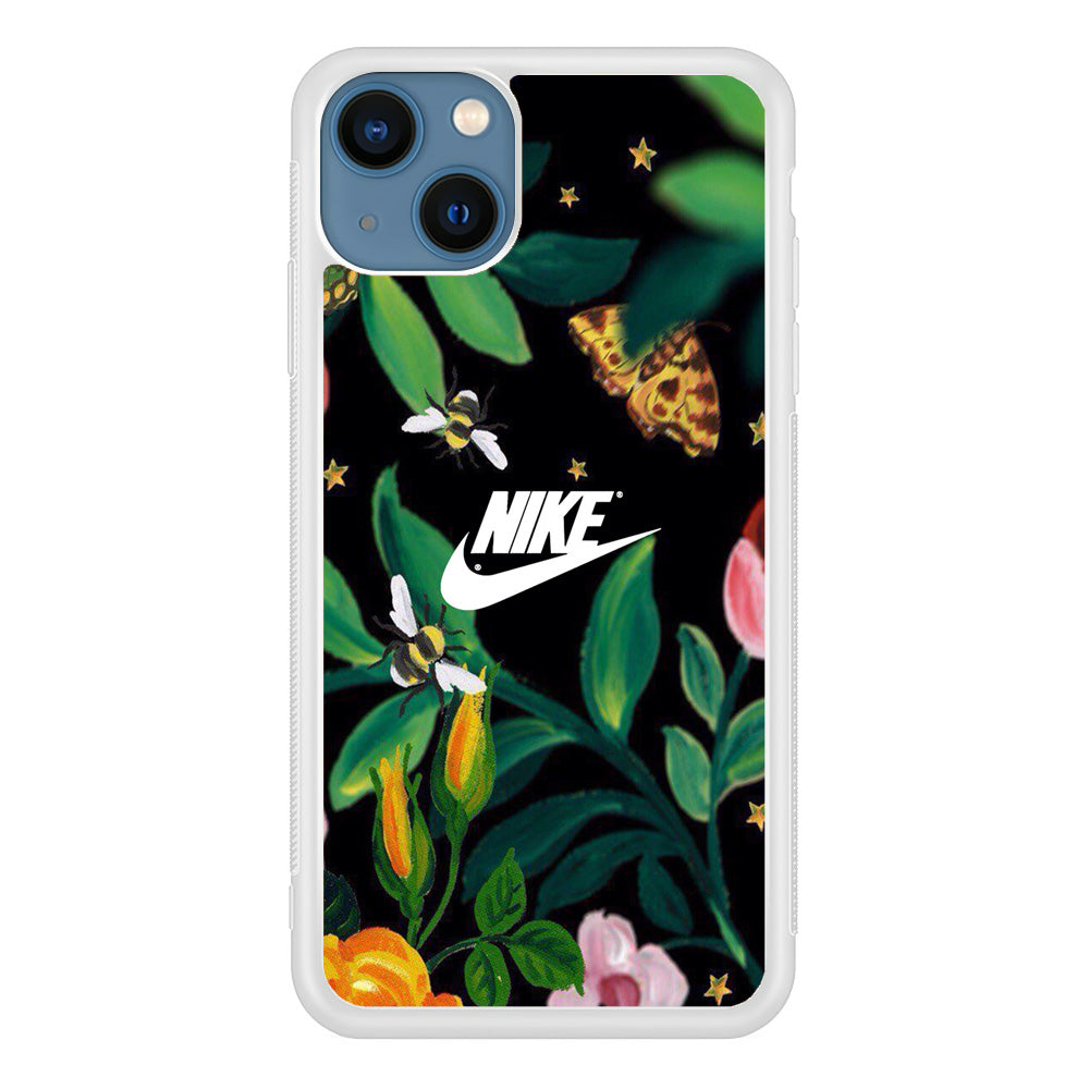 Nike Floral Frame Painting iPhone 13 Case