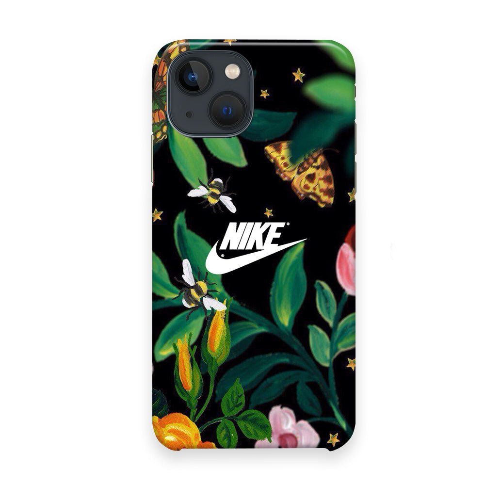 Nike Floral Frame Painting iPhone 13 Case