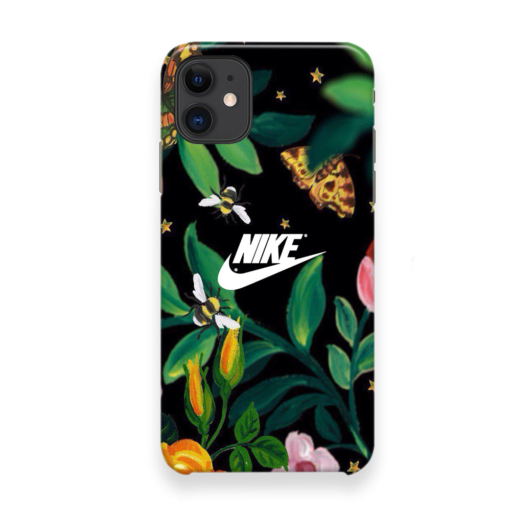 Nike Floral Frame Painting iPhone 12 Case