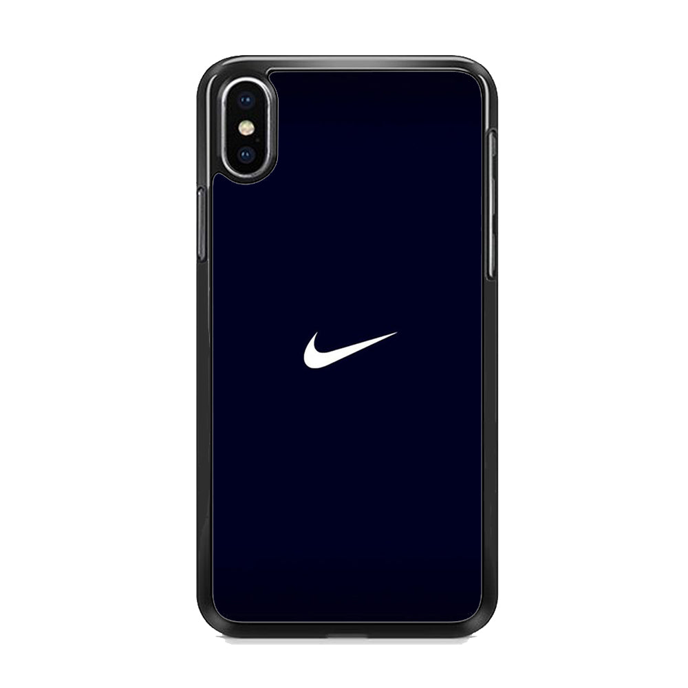 Nike Logo Blue iPhone X Case