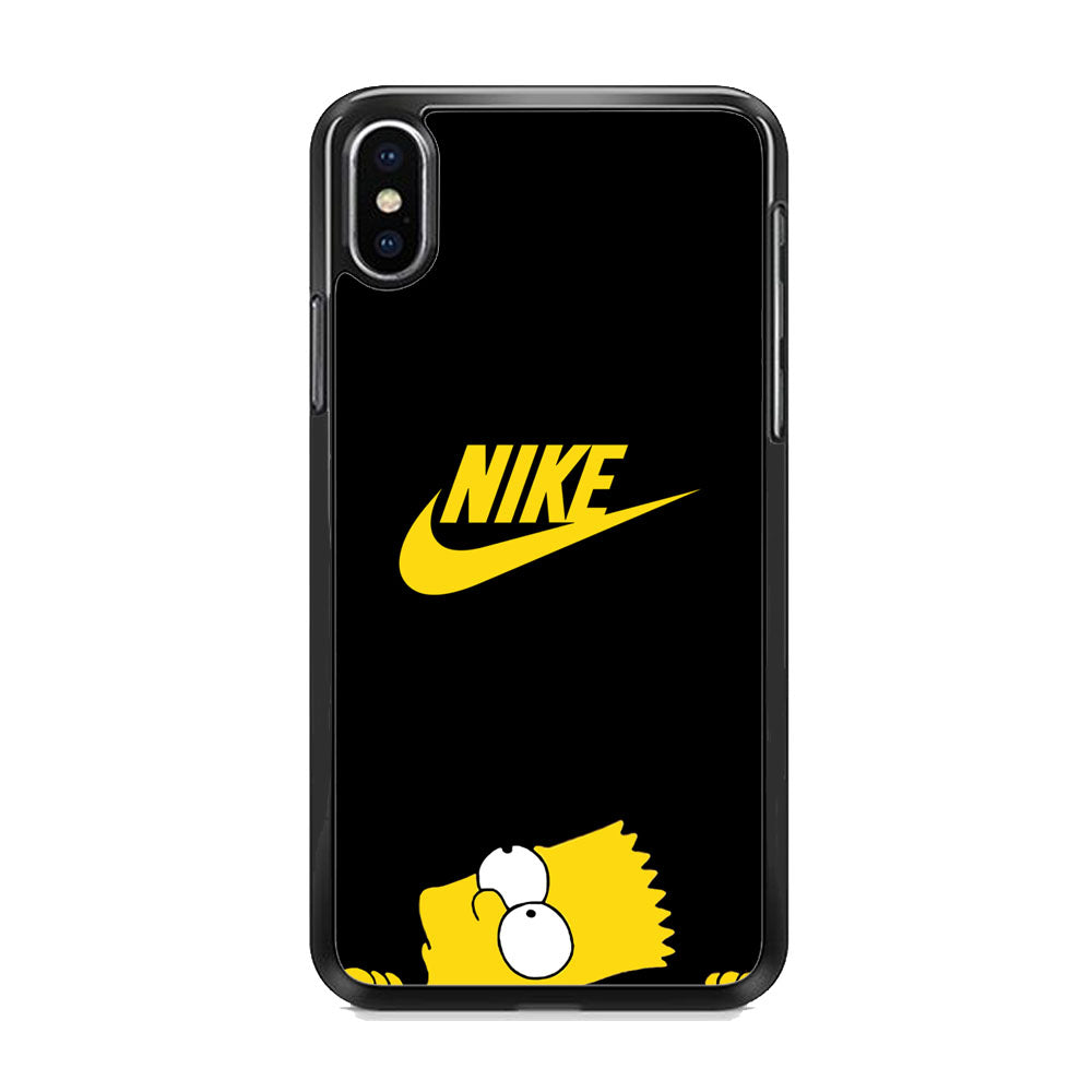 Nike Logo Sync Bart Logo iPhone X Case