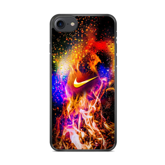 Nike Logo in Fire  iPhone 7 Case