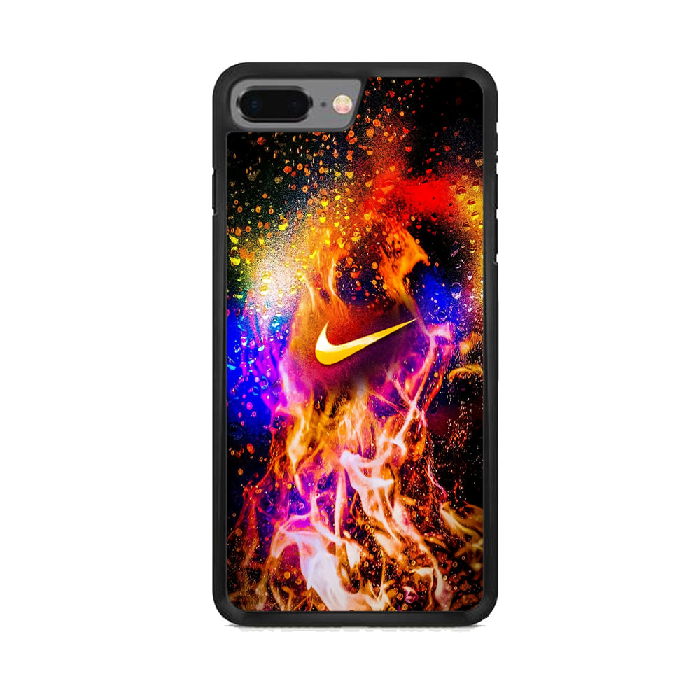 Nike Logo in Fire  iPhone 7 Plus Case