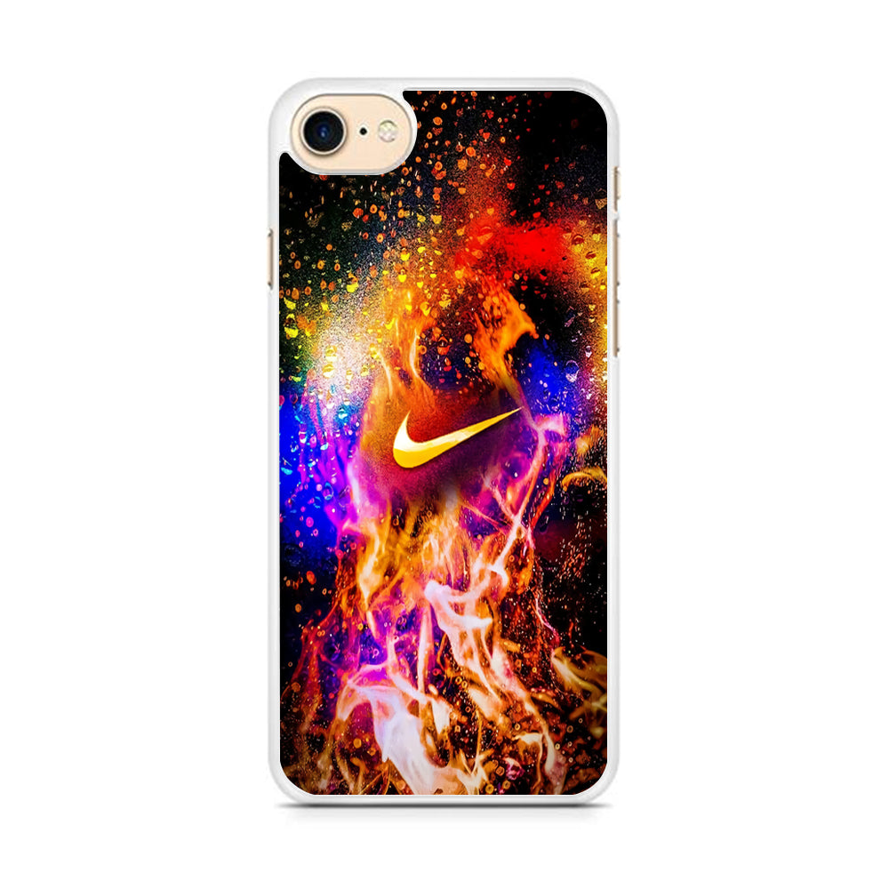 Nike Logo in Fire  iPhone 7 Case