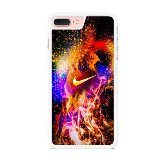 Nike Logo in Fire  iPhone 7 Plus Case