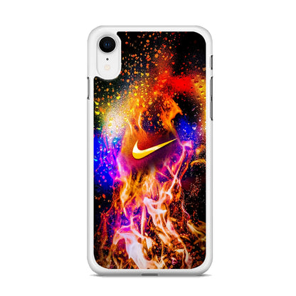 Nike Logo in Fire iPhone XR Case