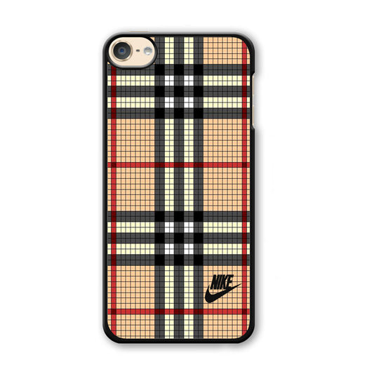 Nike Plaid Brown Motif iPod Touch 6 Case