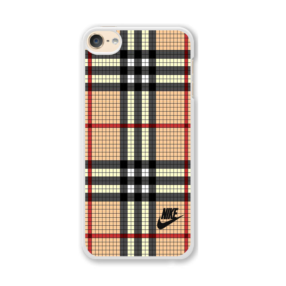 Nike Plaid Brown Motif iPod Touch 6 Case