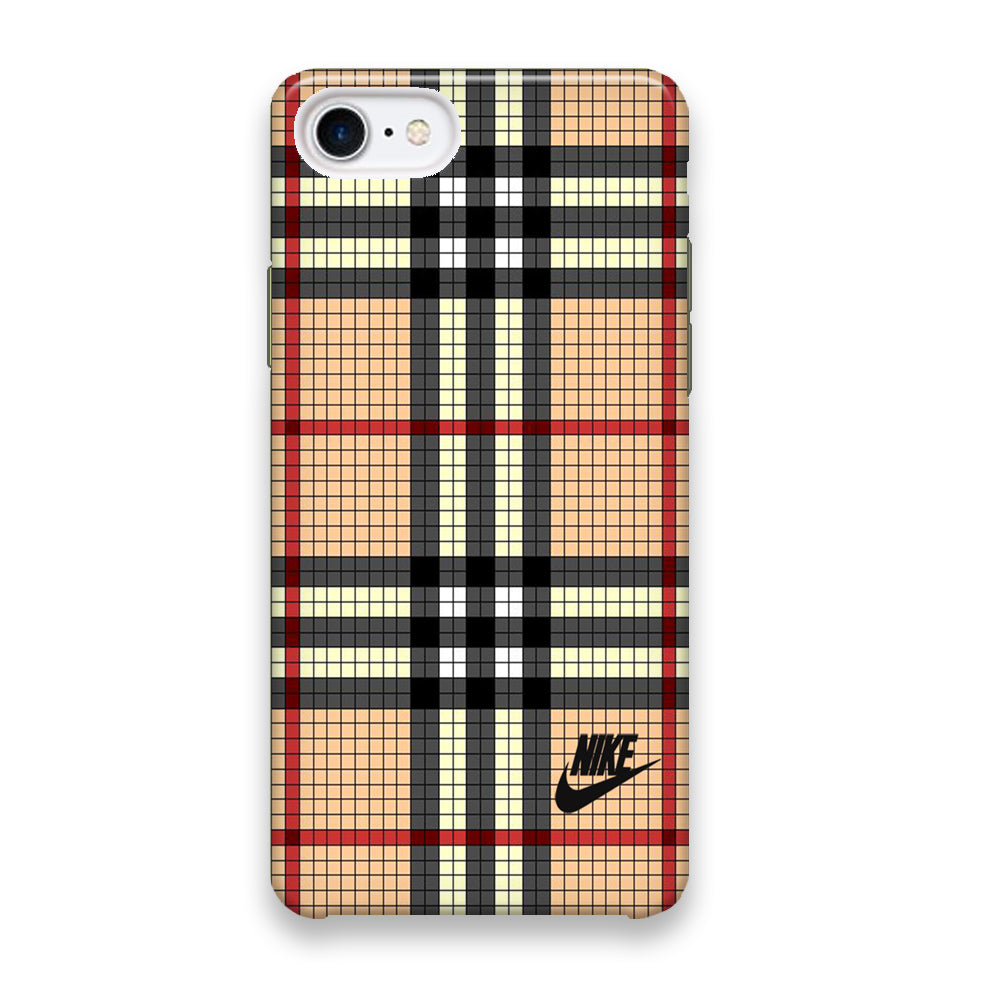 Nike Plaid Brown Motif iPhone 7 Case