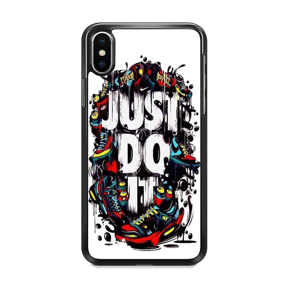 Nike Stamp Art Just Do It iPhone Xs Case