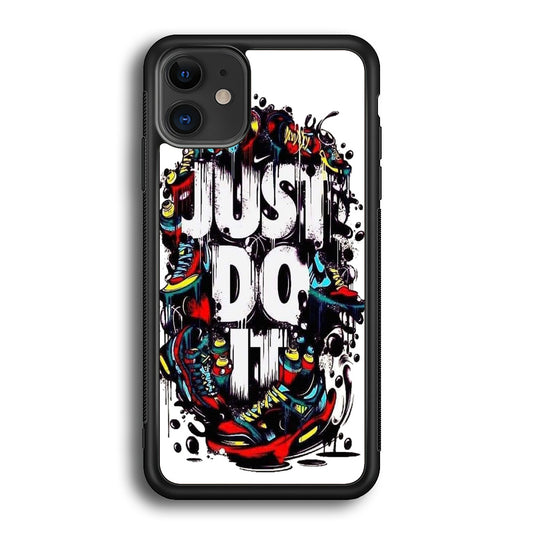 Nike Stamp Art Just Do It iPhone 12 Case