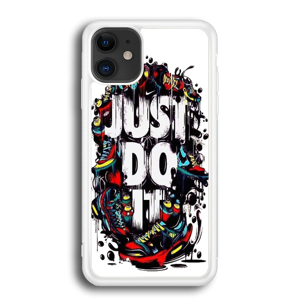 Nike Stamp Art Just Do It iPhone 12 Case