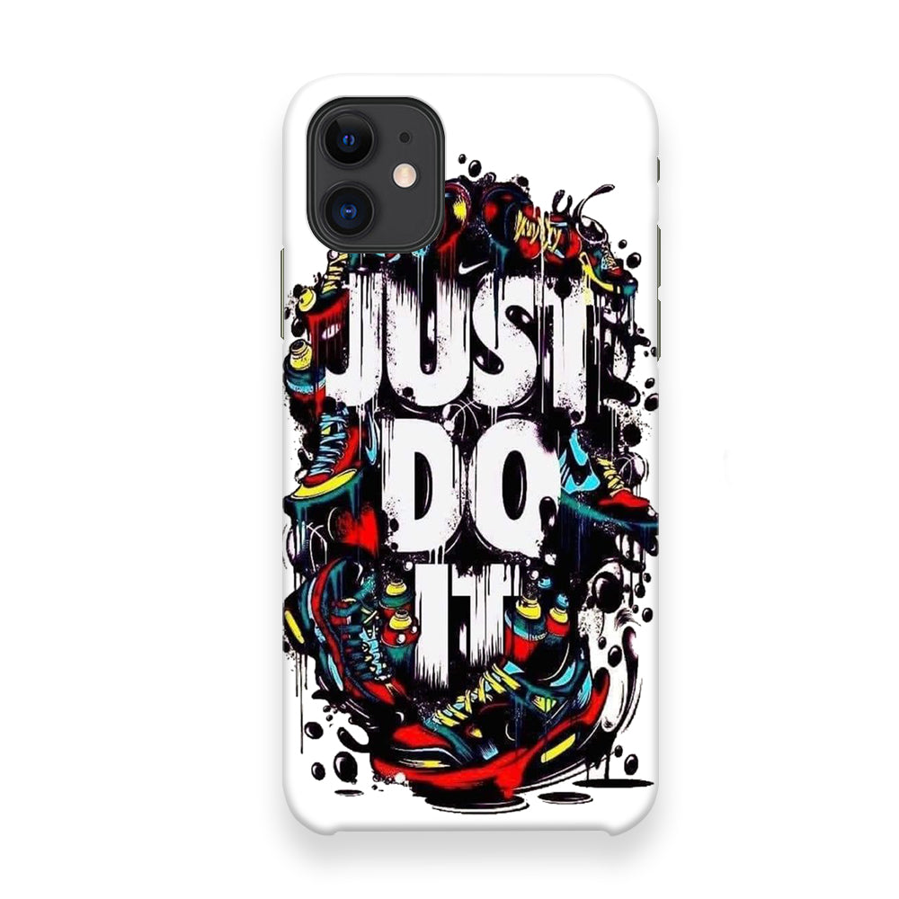 Nike Stamp Art Just Do It iPhone 12 Case