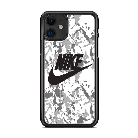 Nike White Ice Camo iPhone 11 Case