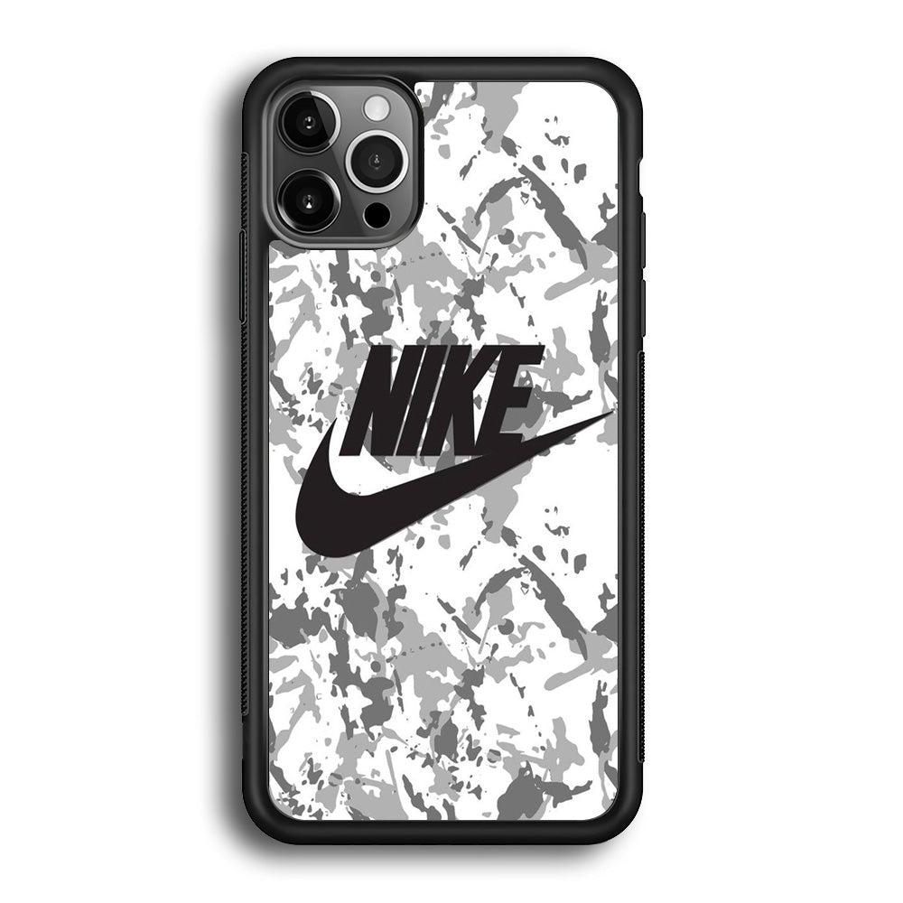 Nike White Ice Camo iPhone 12 Pro Case