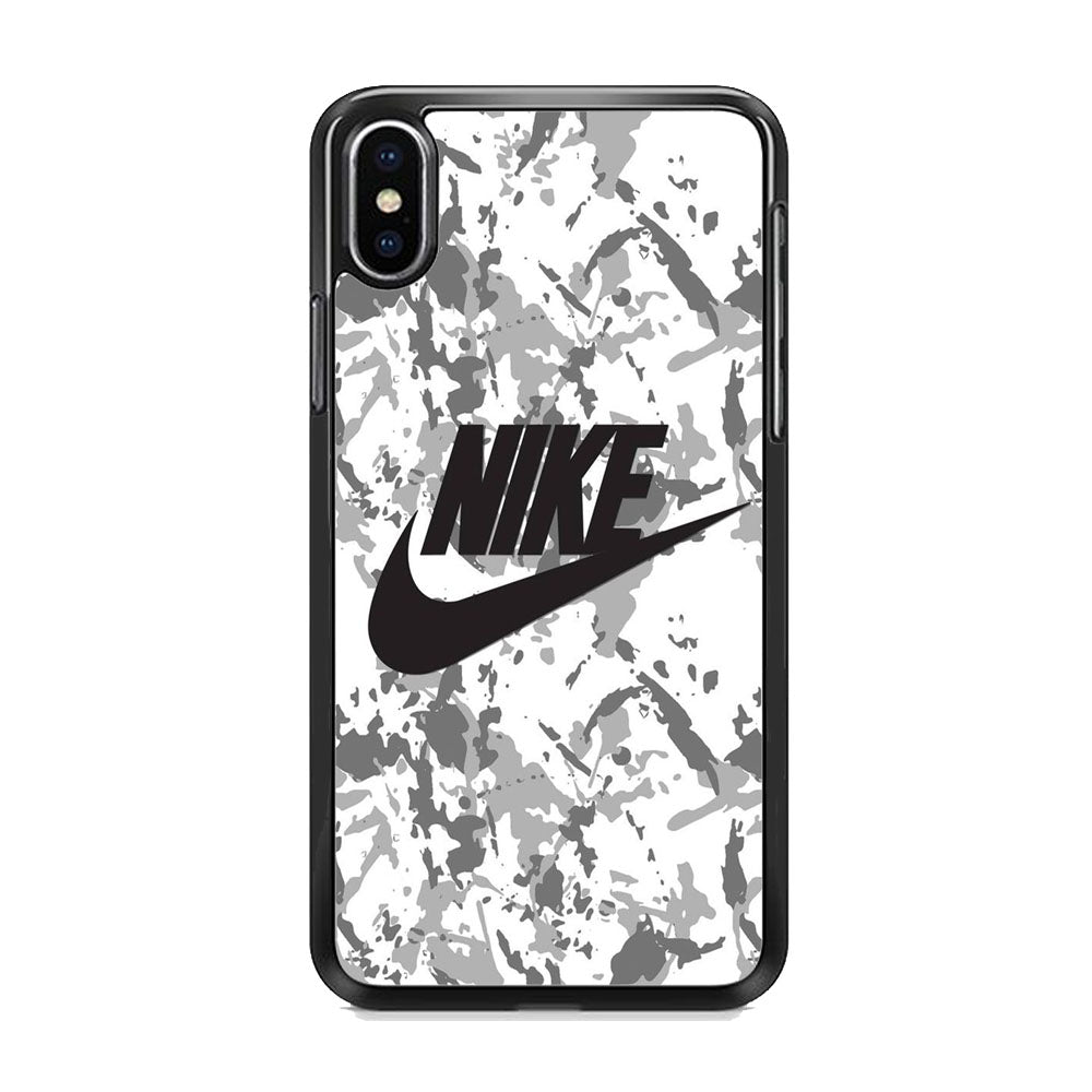 Nike White Ice Camo iPhone Xs Case