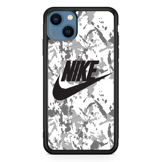 Nike White Ice Camo iPhone 13 Case