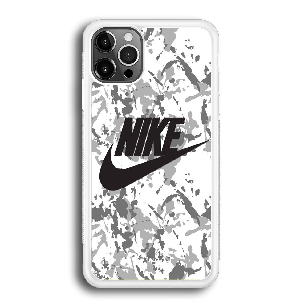 Nike White Ice Camo iPhone 12 Pro Case