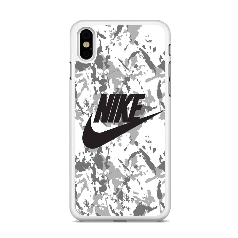 Nike White Ice Camo iPhone Xs Max Case