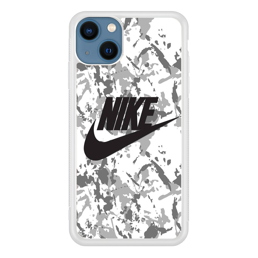 Nike White Ice Camo iPhone 13 Case