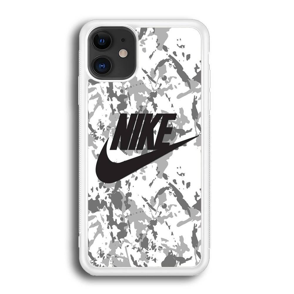 Nike White Ice Camo iPhone 12 Case