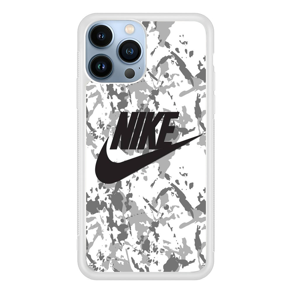 Nike White Ice Camo iPhone 13 Pro Case