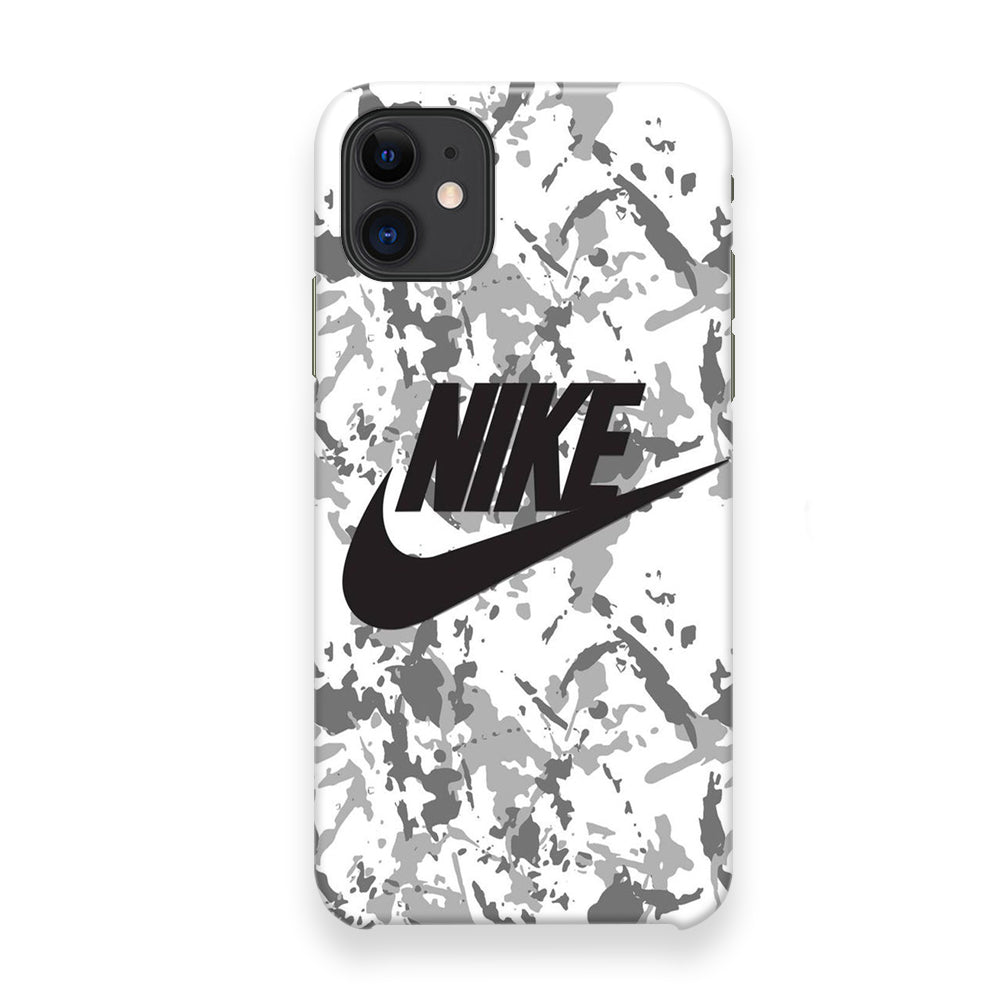 Nike White Ice Camo iPhone 12 Case