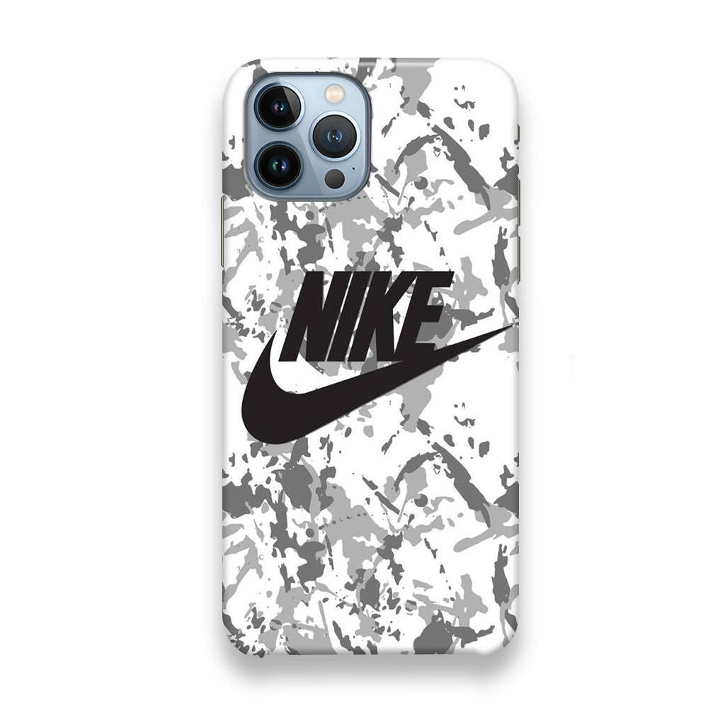 Nike White Ice Camo iPhone 13 Pro Case