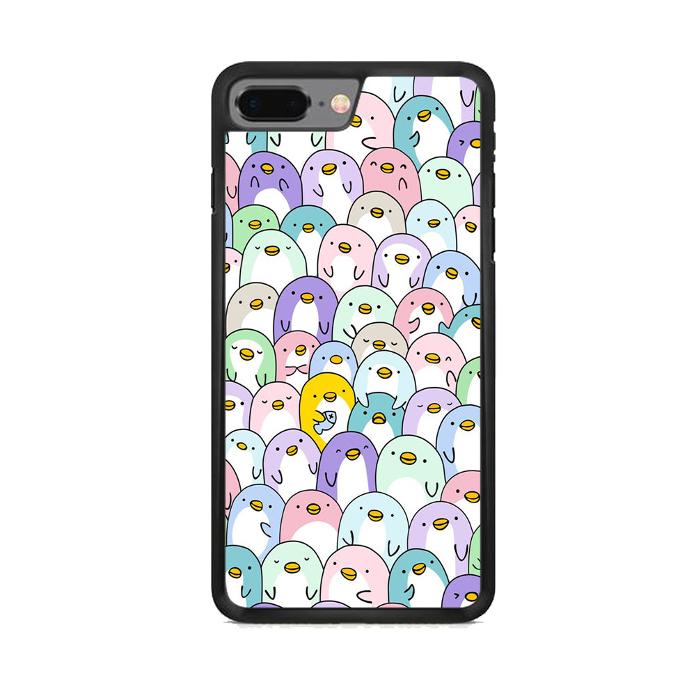 Pinguins Doodle iPhone 8 Plus Case