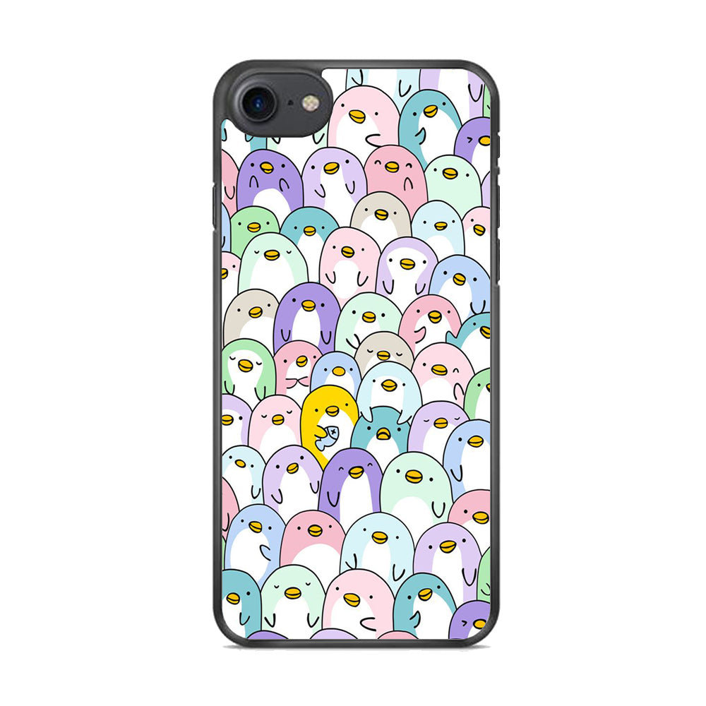 Pinguins Doodle iPhone 8 Case