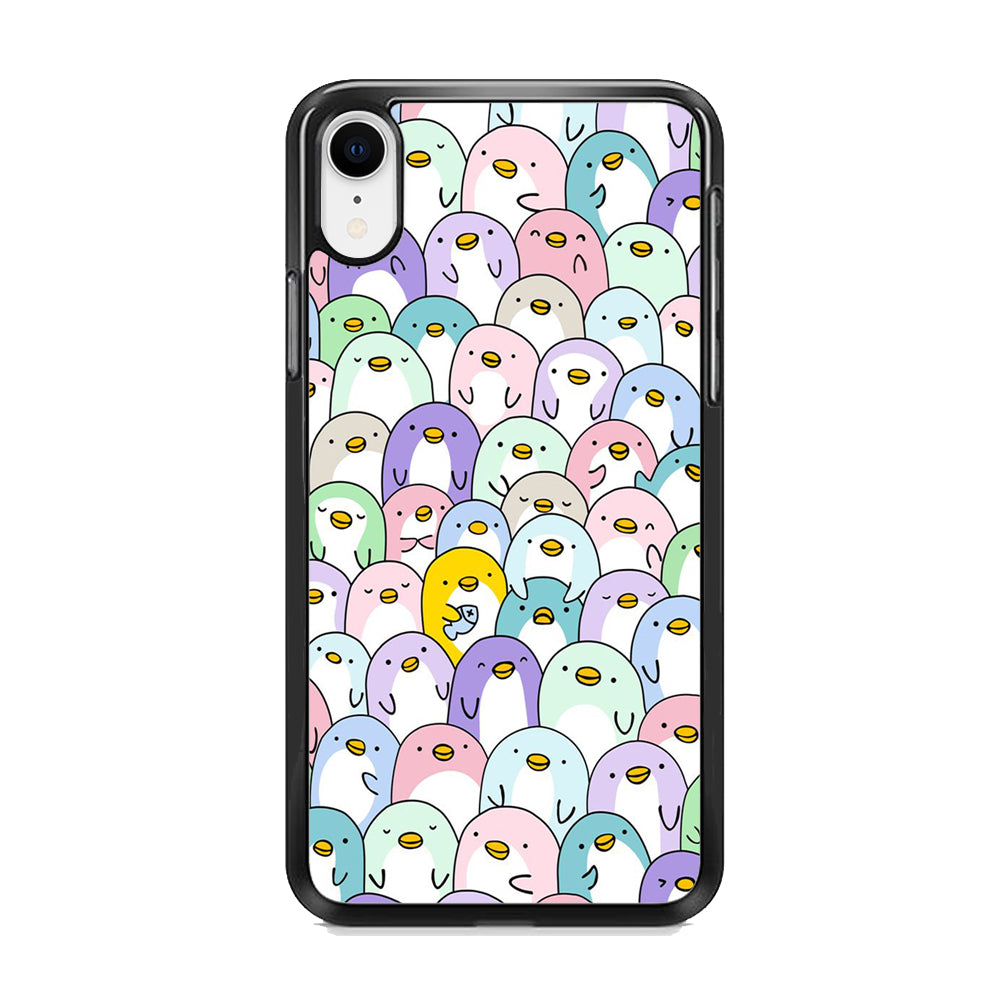 Pinguins Doodle iPhone XR Case