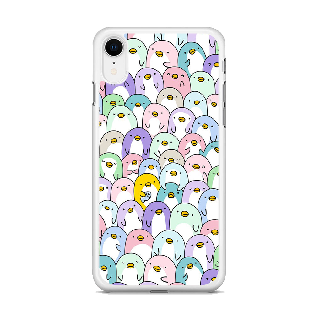 Pinguins Doodle iPhone XR Case