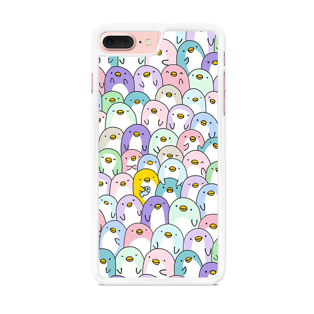 Pinguins Doodle iPhone 8 Plus Case