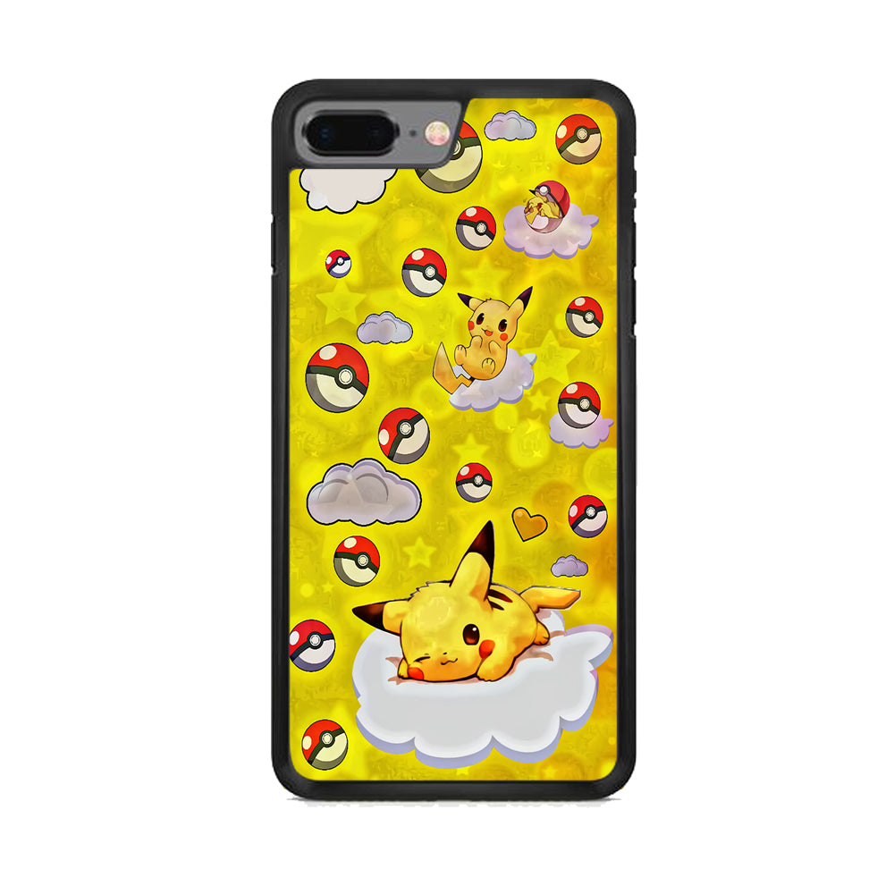 Pokemon Pikachu and Cloud iPhone 8 Plus Case