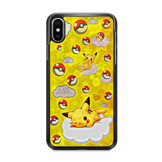 Pokemon Pikachu and Cloud iPhone Xs Max Case