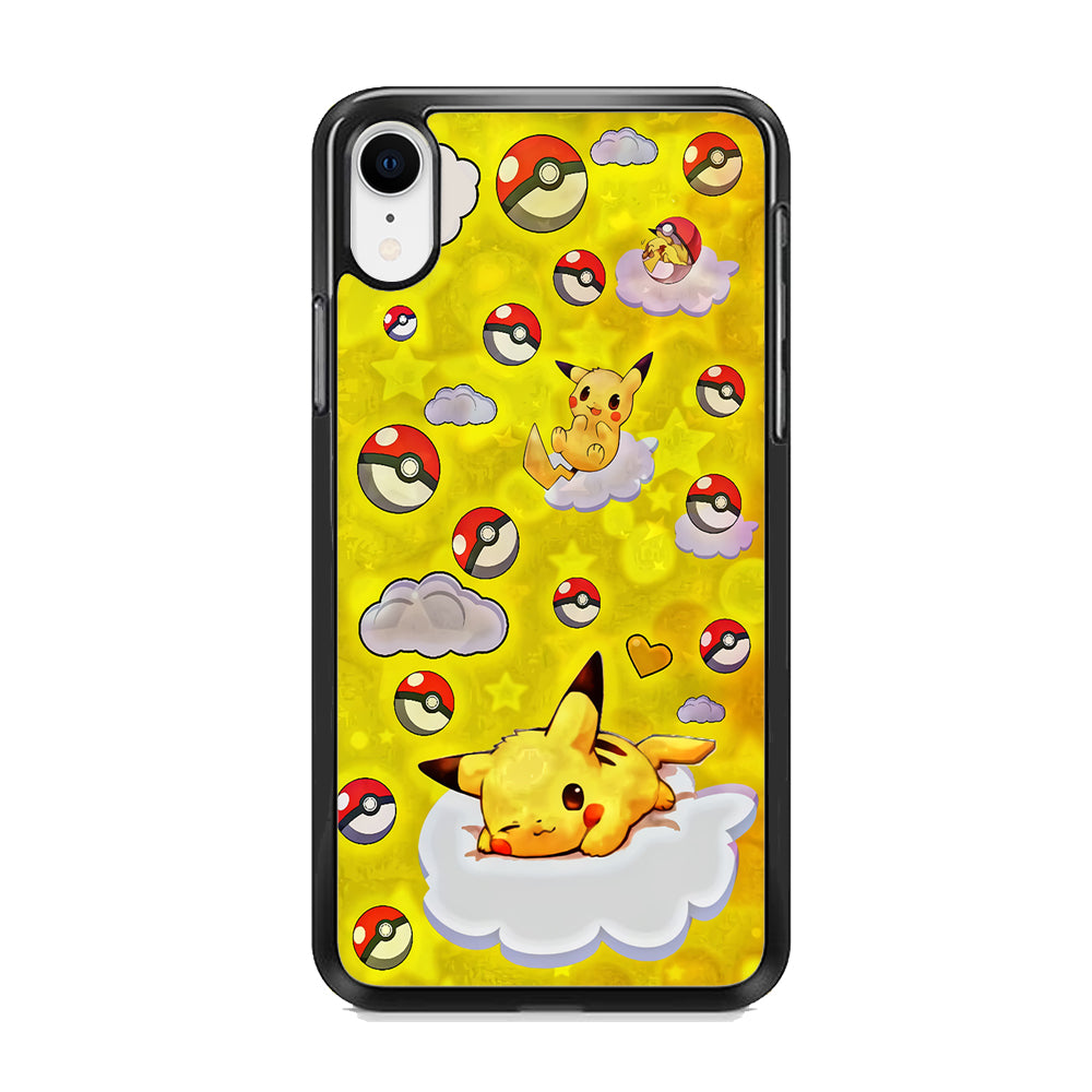 Pokemon Pikachu and Cloud iPhone XR Case