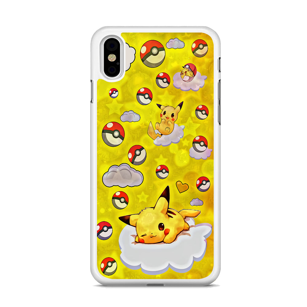 Pokemon Pikachu and Cloud iPhone Xs Max Case