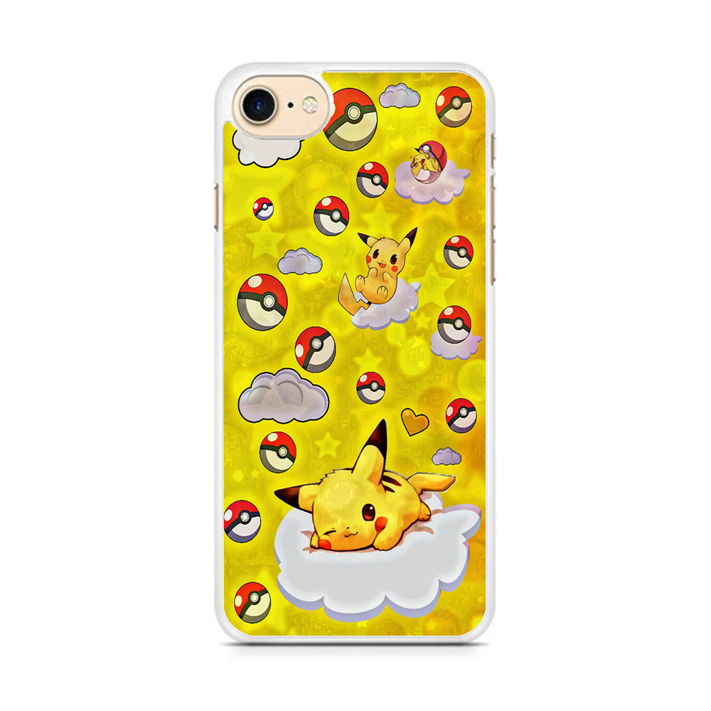 Pokemon Pikachu and Cloud iPhone 7 Case