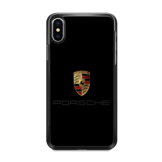 Porsche Logo Black iPhone Xs Max Case