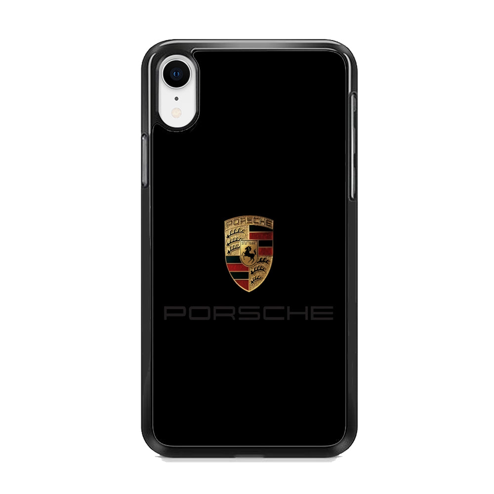 Porsche Logo Black iPhone XR Case