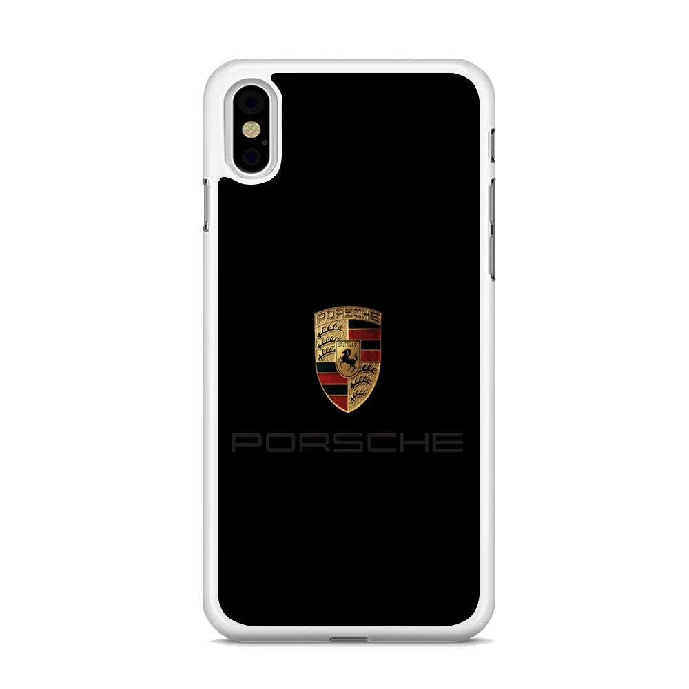 Porsche Logo Black iPhone X Case