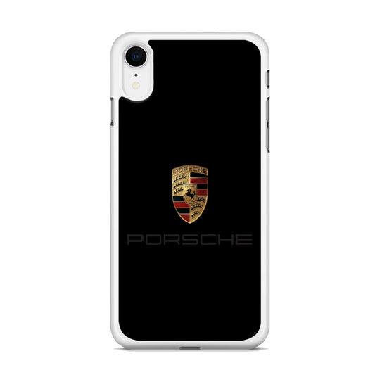 Porsche Logo Black iPhone XR Case