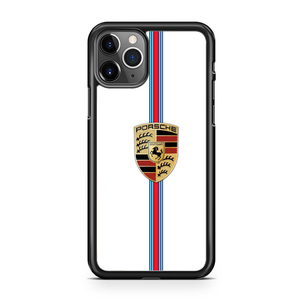 Porsche Logo White iPhone 11 Pro Case