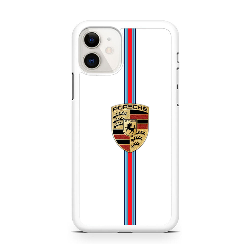 Porsche Logo White iPhone 11 Case