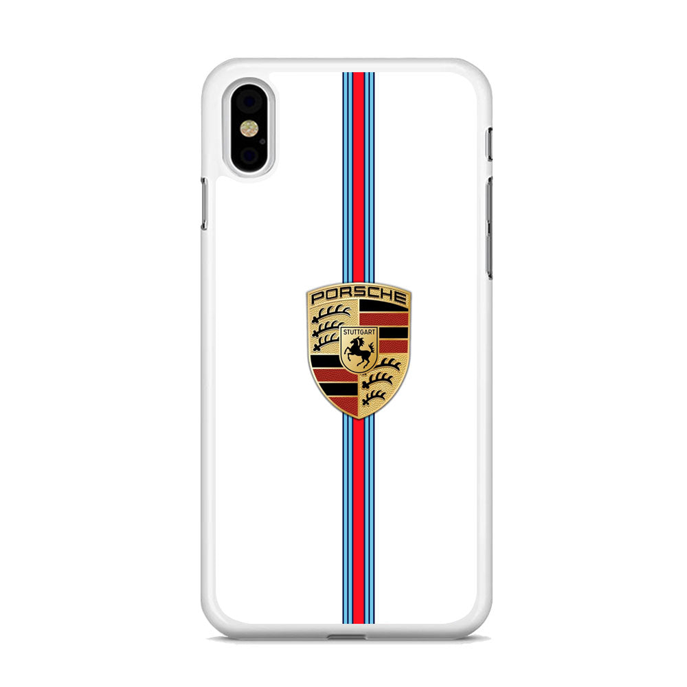 Porsche Logo White iPhone Xs Max Case