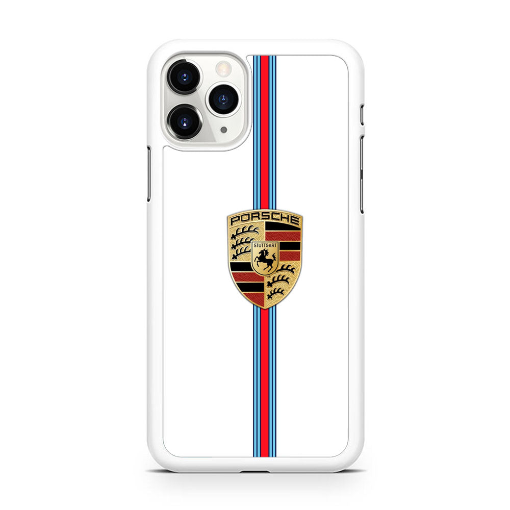 Porsche Logo White iPhone 11 Pro Max Case